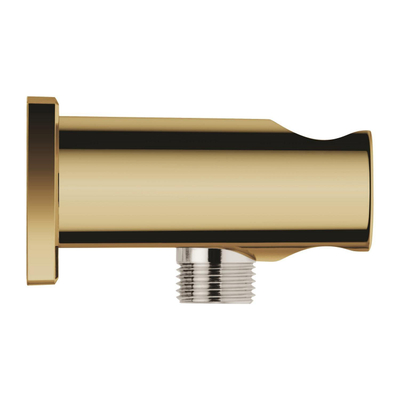 Grohe Rainshower Wandaansluitbocht - 1/2" - met houder - vierkante rozet - cool sunrise (goud)