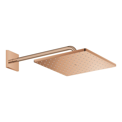 Grohe Rainshower Mono 310 Cube Hoofddouche - 31cm - 1 straalsoort - wandarm 42.2cm - warm sunset (koper)