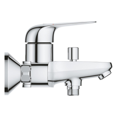 GROHE Euroeco Badmengkraan - opbouw - eengreeps - met omstel - chroom