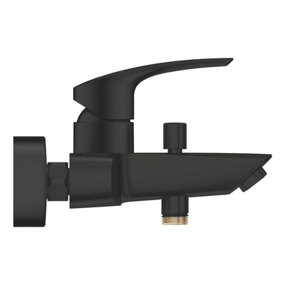 Grohe Eurosmart Badmengkraan - eengreeps - opbouw - matte black (mat zwart)
