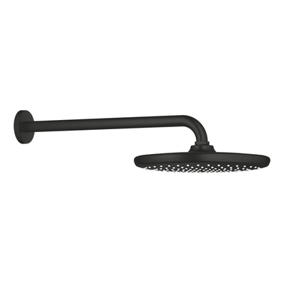 GROHE Tempesta 250 Douche de tête - 25cm - 1 jet - bras mural 38cm - noir mat