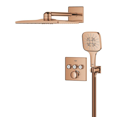 Grohe Grohtherm SmartControl Perfect Showerset - compleet - warm sunset (koper)