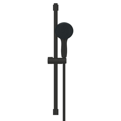 GROHE Tempesta 110 Ensemble de douche - 60cm - douchette ronde - 2 types de jet - flexible de douche lisse - noir mat