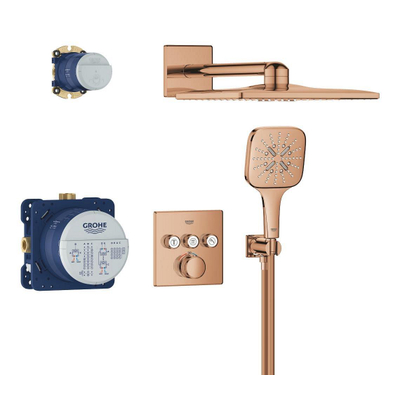 Grohe Grohtherm SmartControl Perfect Showerset - compleet - warm sunset (koper)