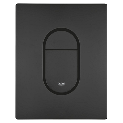Grohe Arena Cosmopolitan Bedieningsplaat - 19.7x15.6cm - dualflush - phantom black (zwart)