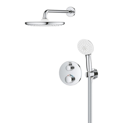 GROHE Grohtherm Perfect Tempesta Doucheset - inbouw thermostaat - hoofddoucheset - 25cm - chroom