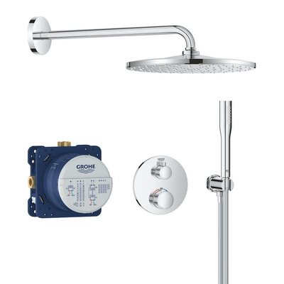 Grohe Grohtherm Perfect Mono Douche pluie - thermostat encastrable - pomme de douche 31cm - chrome