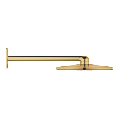 Grohe Rainshower SmartActive 310 Cube Hoofddouche - 31cm - 2 straalsoorten - wandarm 43cm - cool sunrise (goud)
