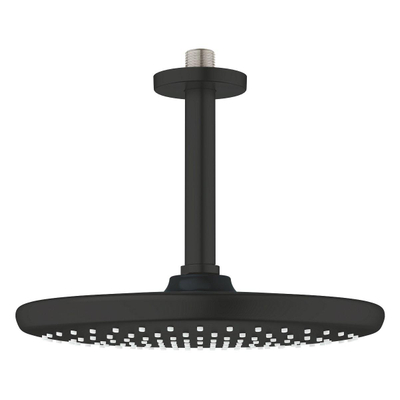 GROHE Tempesta 250 Hoofddouche - 25cm - 1 straalsoort - plafondarm 14.2cm - mat zwart