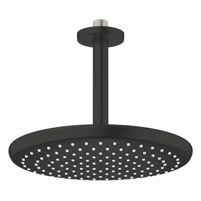 GROHE Tempesta 250 Hoofddouche - 25cm - 1 straalsoort - plafondarm 14.2cm - mat zwart