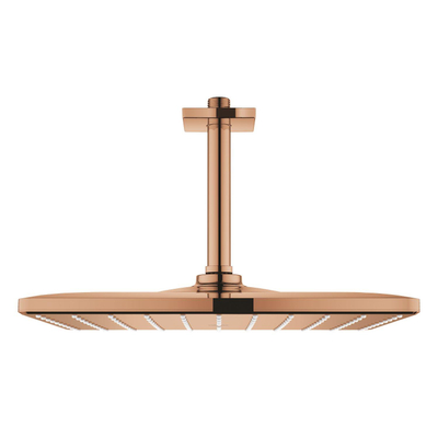Grohe Rainshower Mono 310 Cube Hoofddouche - 31cm - 1 straalsoort - plafondarm 14.2cm - warm sunset (koper)