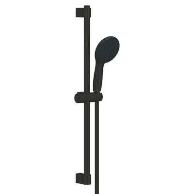 Grohe Tempesta 110 Glijstangset - 60cm - ronde handdouche - 2 straalsoorten - gladde doucheslang - matte black (mat zwart)