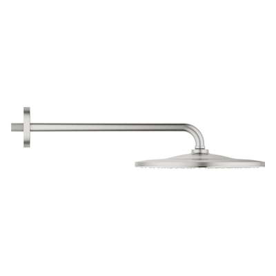 GROHE Rainshower Mono 310 Douche de tête - 31cm - 1 jet - bras mural 42.2cm - supersteel