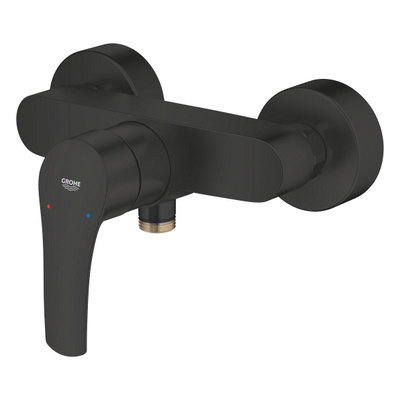 Grohe Eurosmart Douchemengkraan - met hendel - s-koppelingen - matte black (mat zwart)