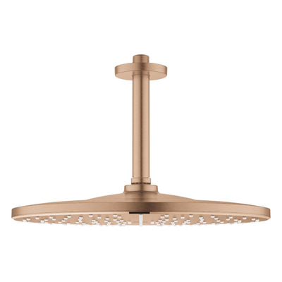 GROHE Rainshower 310 Pomme de douche - 31cm - 1 jet - bras de plafond 14,2cm - warm sunset brossé