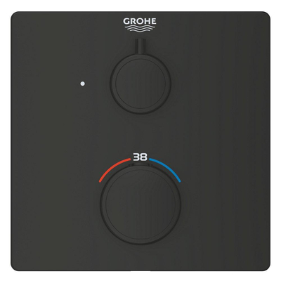 Grohe Grohtherm Smartcontrol Mitigeur douche - thermostatique - 1 sortie - carré - noir mat