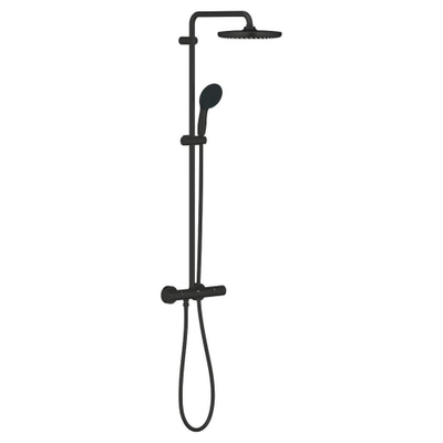 Grohe Tempesta system 250 Douche pluie - rond - avec robinet thermostatique - Noir mat