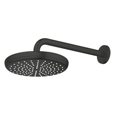GROHE Tempesta 210 Pomme de douche - 21cm - 1 jet - bras mural 28.6cm - noir mat