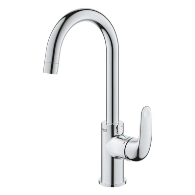 GROHE Swift QuickFix Wastafelkraan - l-size - met trekwaste - chroom