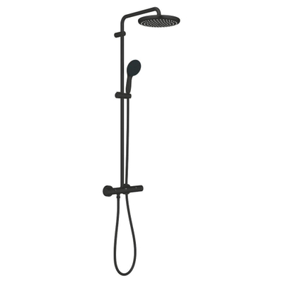 Grohe Tempesta system 250 douchesysteem rond met thermostaatkraan m.black