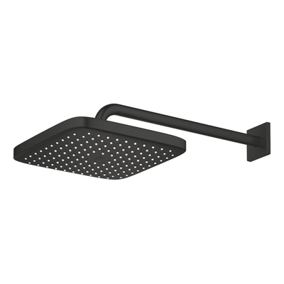 GROHE Tempesta 250 Cube Douche de tête - 25 cm - 1 jet - bras mural 38 cm - noir mat