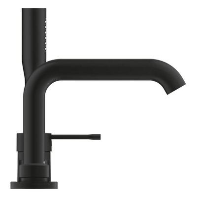 Grohe Essence badrandcombinatie - met omstel - inclusief staafhanddouche - phantom black (zwart)