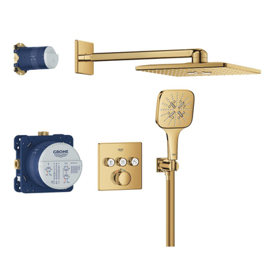 Grohe Grohtherm Smartcontrol Perfect Douche pluie - complète - Cool sunrise brillant (or)