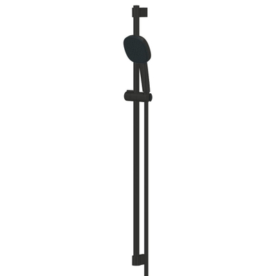 GROHE Tempesta Cube 110 Ensemble de douche - 90cm - douchette carrée - 2 types de jet - flexible de douche lisse - noir mat