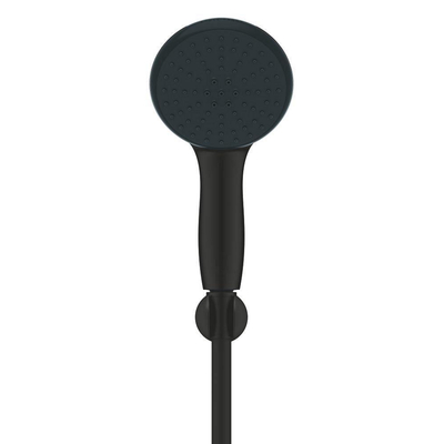 Grohe Tempesta 110 Handdoucheset - 2 straalsoorten - rond - met houder - gladde slang - 150cm - matte black (mat zwart)