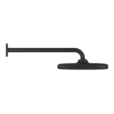 GROHE Tempesta 250 Cube Douche de tête - 25 cm - 1 jet - bras mural 38 cm - noir mat
