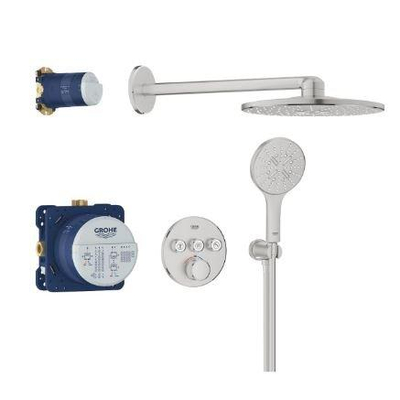 Grohe Grohtherm Smartcontrol Perfect Douche pluie - complète - Supersteel