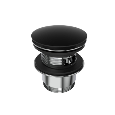 Arcqua Arcqua Bonde clic-clac - adaptée pour baignoire - 1 1/2 - trop-plein - noir mat
