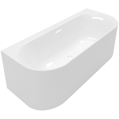 Villeroy & Boch Loop & Friends half - vrijstaand bad - 180x80cm Acryl - glans wit