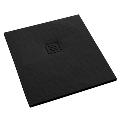 Aco Showerdrain douchevloer - 90x90x3.5cm - antislip - mat zwart