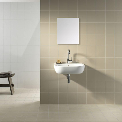 Mosa holland 2040 Carreaux muraux 15x15cm carré blanc brillant