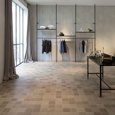 Mosa scenes vloertegel 15x15cm vierkant grijs mat