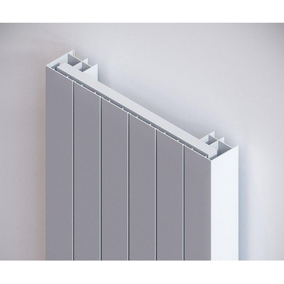 Vasco Zaros radiator - 37,5x160cm - 1159W - warm grijs