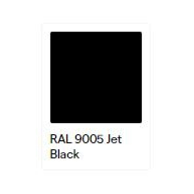 Vasco Niva Bath accessoires m. een kapstok en 3 leggers H=2020mm zwart structuur (RAL9005)