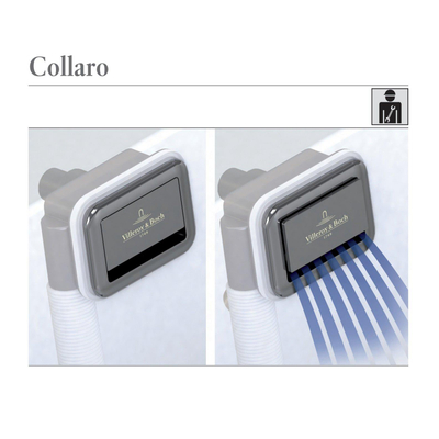 Villeroy & Boch Collaro alimentation en eau, intégrée dans le trop-plein chrome