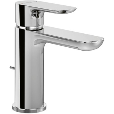 Villeroy & Boch O.novo 1 greeps wastafelkraan - met cool start functie - met waste - hoogglans chroom