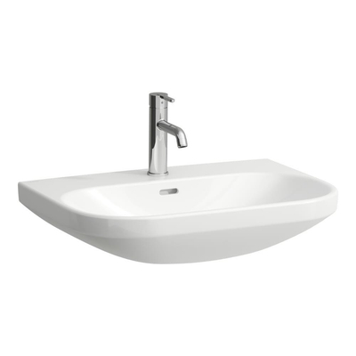 Laufen lua lavabo 65x46x20.7cm 1 trou pour robinet avec céramique anti-calcaire blanc