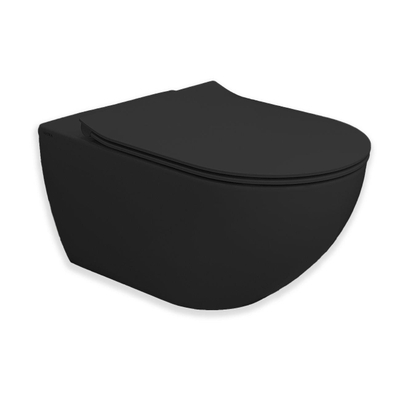 Royal Plaza Belbo WC suspendu - 55cm - cycloneflush - sans bride - noir mat