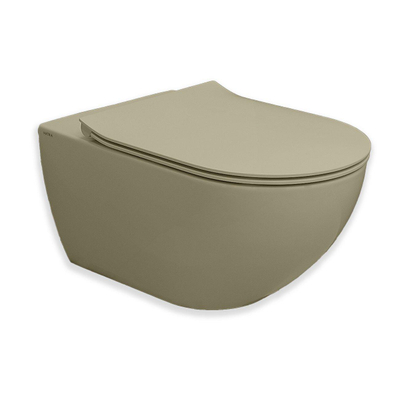 Royal Plaza Belbo wandcloset - 55cm - cycloneflush - zonder spoelrand - met toiletzitting - woud SHOWROOMMODEL