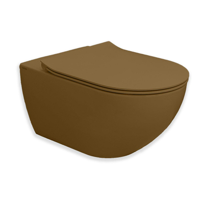 Royal Plaza Belbo WC suspendu - 55cm - chasse cyclone - sans bride - avec abattant WC - Crète