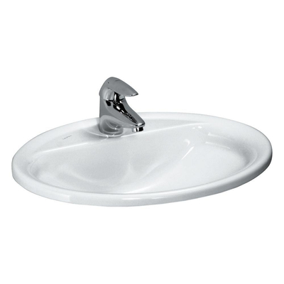 Laufen Pro B lavabo à poser 56x44x18.5cm 1 trou de robinet sans trop-plein céramique blanc