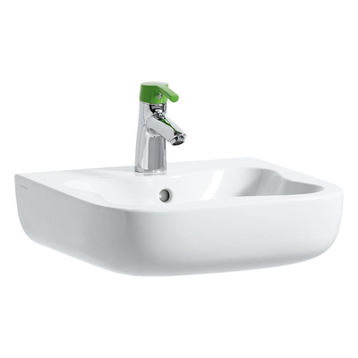 Laufen Florakids Lavabo 45x41cm 1 trou de robinet rectangulaire céramique blanc