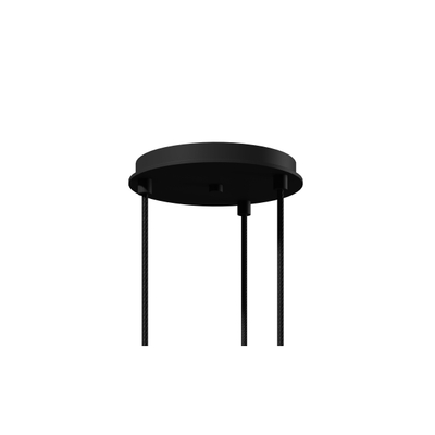 LoooXLight collection système de suspension pour 3 lampes suspendues noir