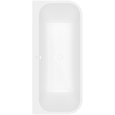 Villeroy & Boch Architectura Bad - 180x80cm back to wall - White (zwart)