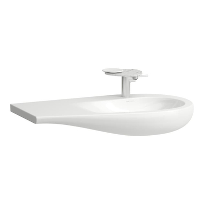 Laufen Alessi One lavabo-plan pour meuble 90x50x16.5cm sans trou de robinet vasque à droite. surface de dépose à gauche incl. bonde céramique lcc-blanc