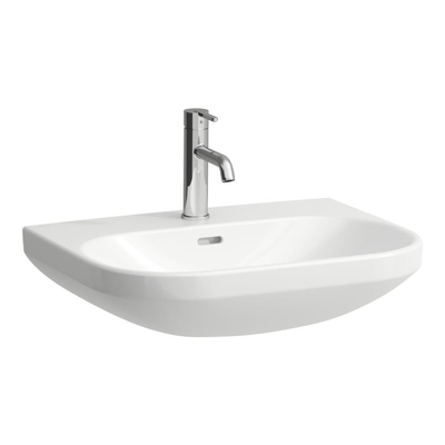 Laufen lua lavabo 60x46x20.7cm 1 trou pour robinet avec céramique anti-calcaire blanc